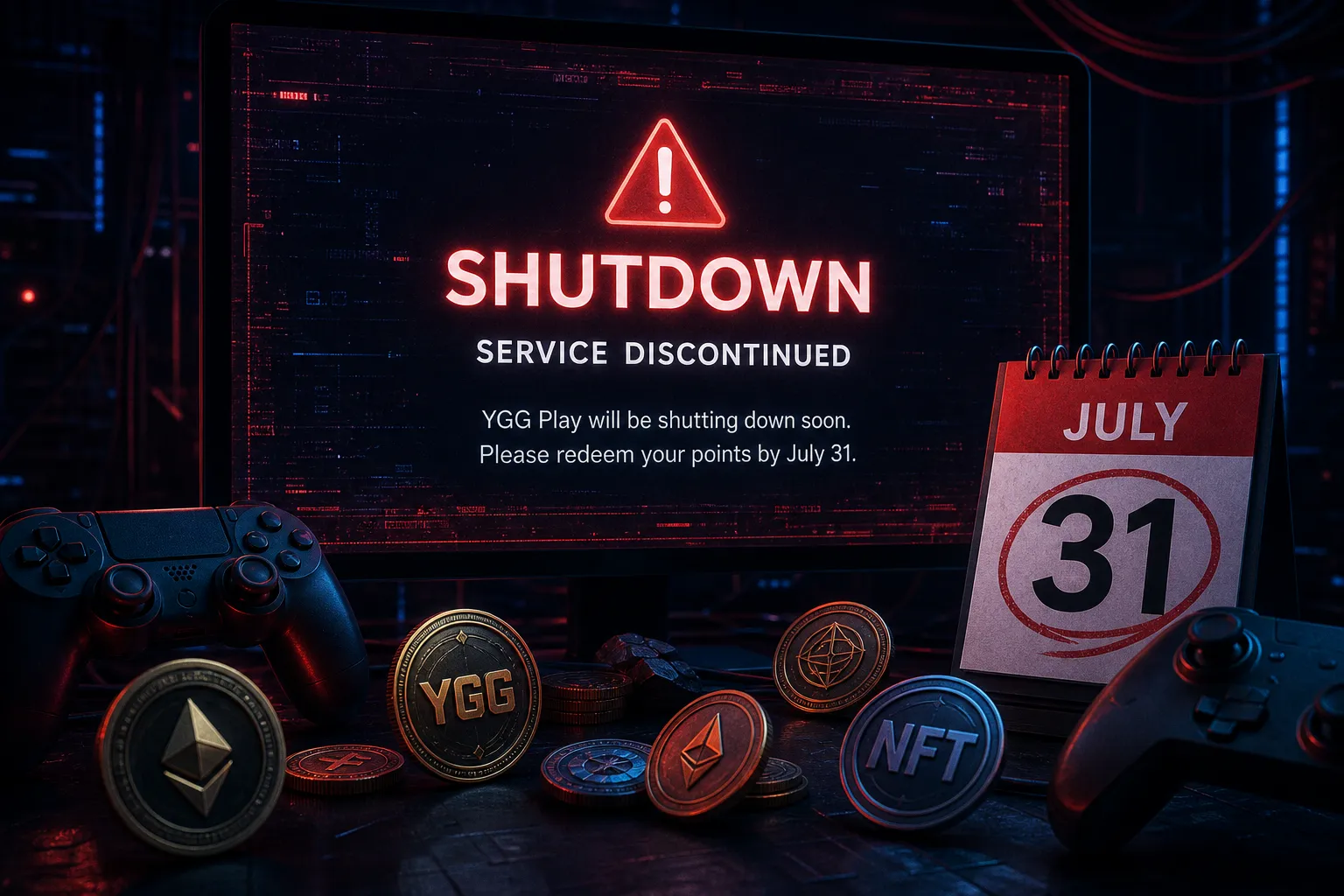 YGG Play Announces Shutdown Plan; Users Urged to Redeem Points by July 31